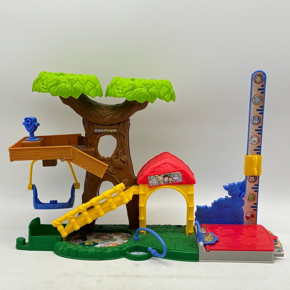 Fisher-Price Little People Big Animal Zoo Treehouse Playset CHF55 Vintage Toy